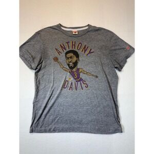 Homage Anthony Davis Lakers Graphic T-Shirt Mens Gray NBA Basketball